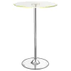 CoasterEssence 122400 Thea - Round Glass Top LED Bistro Bar Table - Chrome