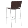 CoasterEssence 183584 Adelaide - Upholstered Pub Height Bar Stool - Brown And Chrome