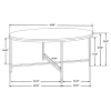 CoasterEssence 723208 Ellison - Round Marble Top Coffee Table - White And Gold