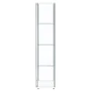 CoasterEveryday 951072 Bellatrix - 4-Shelf Clear Glass Curio Cabinet - White