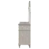 CoasterElevations 223393M Evangeline - 9-Drawer Dresser With Mirror - Silver Oak