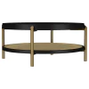 Coaster Fine Furniture 706198-S3 Arini - 3 Piece Round Coffee And End Table Set - Black