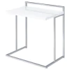 CoasterEveryday 936118 Dani - Rectangular C-Shaped Sofa Side Table - White High Gloss