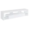 Coaster Fine Furniture 704251-SET Jude - 3 Piece TV Entertainment Center - White High Gloss