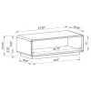 Coaster Fine Furniture 710768-S3 Paseo - 3 Piece Coffee And End Table Set - White High Gloss