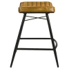 Coaster Fine Furniture 109248 Bayu - Leather Upholstered Counter Stool (Set of 2) - Camel