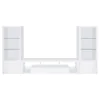 Coaster Fine Furniture 704251-SET Jude - 3 Piece TV Entertainment Center - White High Gloss