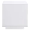 Coaster Fine Furniture 710767 Paseo - Square End Side Table - White High Gloss
