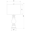CoasterEveryday 920169 Brie - Drum Shade Urn Table Lamp - Antique Gold