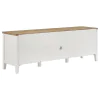 Coaster Fine Furniture 708253-SET Hollis - 3 Piece TV Stand Entertainment Center - White