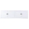Coaster Fine Furniture 724113-SET Laughlin - 3 Piece Entertainment Center TV Stand - White