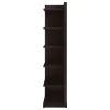 CoasterEveryday 800270 Alder - 6-Shelf Corner Bookcase - Cappuccino