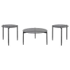 Coaster Fine Furniture 710168-S3 Rosalie - 3 Piece Round Coffee And End Table Set - Gray