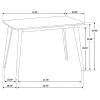 CoasterEveryday 103061 Kersey - Rectangular Wood Dining Table - Chestnut