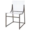 Coaster Fine Furniture 121142 Adino - Acrylic Dining Side Chair (Set of 2) - Black Nickel