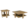 Coaster Fine Furniture 707718-S2 Dawn - 2 Piece Round Coffee And End Table Set - Mango Brown