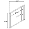 Coaster Fine Furniture 225074 Gracemont - Dresser Mirror - White