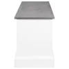 CoasterEssence 501196 Alma - 3-Drawer Storage Bench - White And Weathered Gray