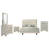 Coaster Fine Furniture 225061F-S5 Trenton - 5 Piece Full Bedroom Set - Rustic Cream