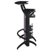 CoasterEssence 182135 Dallas - 2-Shelf Curved Freestanding Home Bar Cabinet - Black