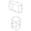 CoasterEveryday 182253 Marmot - 4 Piece Rectangular Counter Height Table Set - Chrome