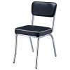 CoasterEveryday 2066 Retro - Upholstered Dining Side Chair (Set of 2) - Black