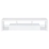 Coaster Fine Furniture 704251 Jude - 2-Drawer Engineered Wood TV Stand - High Gloss White