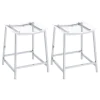 Coaster Fine Furniture 182358 Jovani - Acrylic Backless Counter Stool (Set of 2) - Chrome