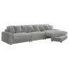 Coaster Fine Furniture 509900-SET Blaine - Upholstered Reversible Chaise Sectional Sofa - Fog