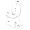 Coaster Fine Furniture 115472 Ortega - Upholstered Dining Side Chair (Set of 2) - Coffee