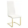 CoasterEssence 190512 Montclair - Upholstered Dining Side Chair (Set of 4) - White
