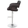 CoasterEssence 102556 Brandi - Adjustable Bar Stool - Chrome And Brown