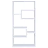 CoasterEveryday 800136 Theo - 7-Shelf Bookshelf - White