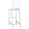 CoasterEssence 100295 Juelia - Bar Stools (Set of 2) - Chrome And Clear Acrylic