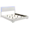 CoasterEssence 203500KE-S5 Felicity - 5 Piece King Bedroom Set - White High Gloss