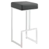 CoasterEveryday 105262 Gervase - Square Bar Stool - Gray And Chrome