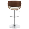 CoasterEssence 104966 Dana - Adjustable Bar Stool - Ecru And Chrome