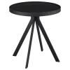 Coaster Fine Furniture 706267 Briggs - Round Marble Printed Glass Top End Table - Black