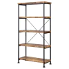 CoasterEveryday 801542 Analiese - 4-Shelf Bookshelf - Rustic Nutmeg