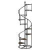 CoasterEssence 805675 Roseglen - 8-Shelf Staircase Bookshelf - Rustic Brown