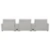 Coaster Fine Furniture 609561PT Collins - 5 Piece Power Reclining Home Theater Seating - Gray