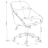 CoasterEveryday 801426 Jackman - Upholstered Adjustable Home Office Desk Chair - Brown