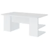 CoasterEssence 801455 Alice - 4-Shelf Engineered Wood Writing Desk - White