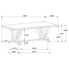 CoasterEveryday 107441 Cornelia - Rectangular Dining Table - Coastal Gray