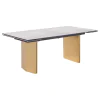 Coaster Fine Furniture 193631 Vesa - Glass Top Extension Dining Table - Beige