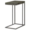 CoasterEveryday 902864 Pedro - Expandable C-Shaped Sofa Side Table - Weathered Gray