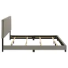 Coaster Fine Furniture 300851KW Dorian - Fabric Upholstered California King Panel Bed - Taupe