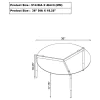 CoasterEveryday 710168 Rosalie - Round Smoked Glass Top Coffee Table - Sandy Black