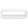 Coaster Fine Furniture 710768 Paseo - Rectangular Cocktail Coffee Table - White High Gloss