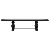 Coaster Fine Furniture 115531 Florence - Extension Dining Table - Distressed Black